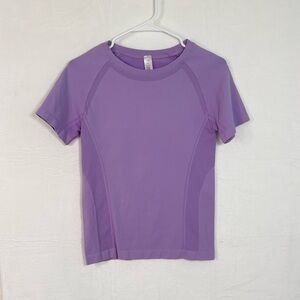 MathCat Lavender Shortsleeve Athletic Top | Women’s Small | Very Good Condition